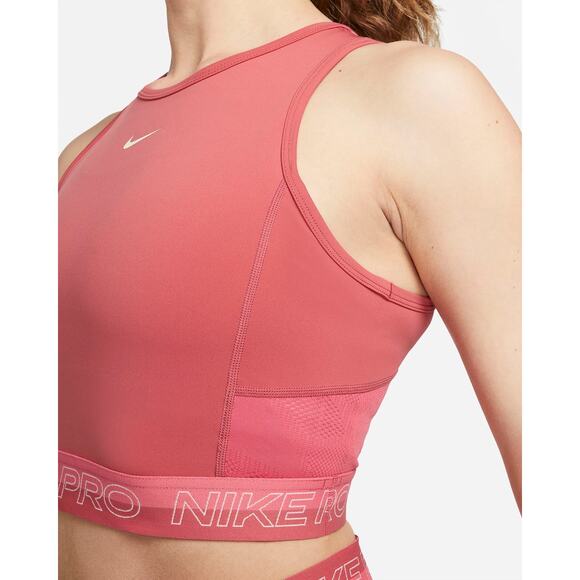 NEW Nike Pro Dri-Fit Cropped Training Tank Sports Bra Women’s XL DX0061-655 - Picture 5 of 9